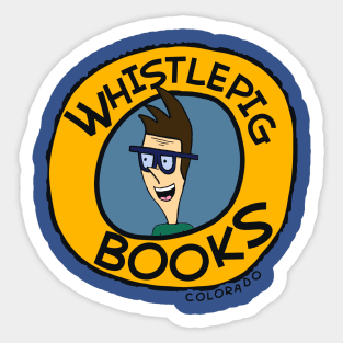 Whistlepig Books Pat Shirt Large Logo Sticker